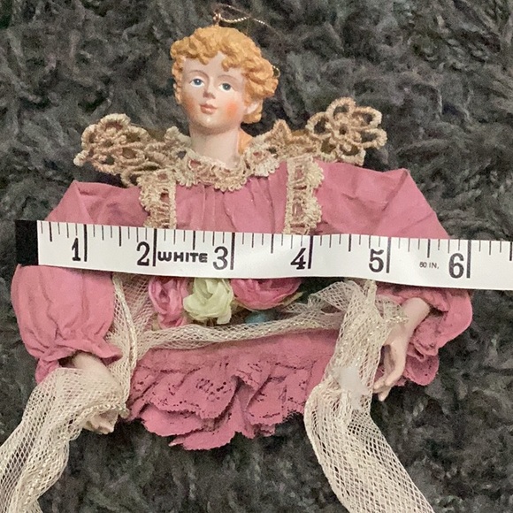 2 Vintage Victorian style angel Christmas ornaments - Picture 9 of 9